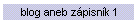 blog aneb zápisník 1